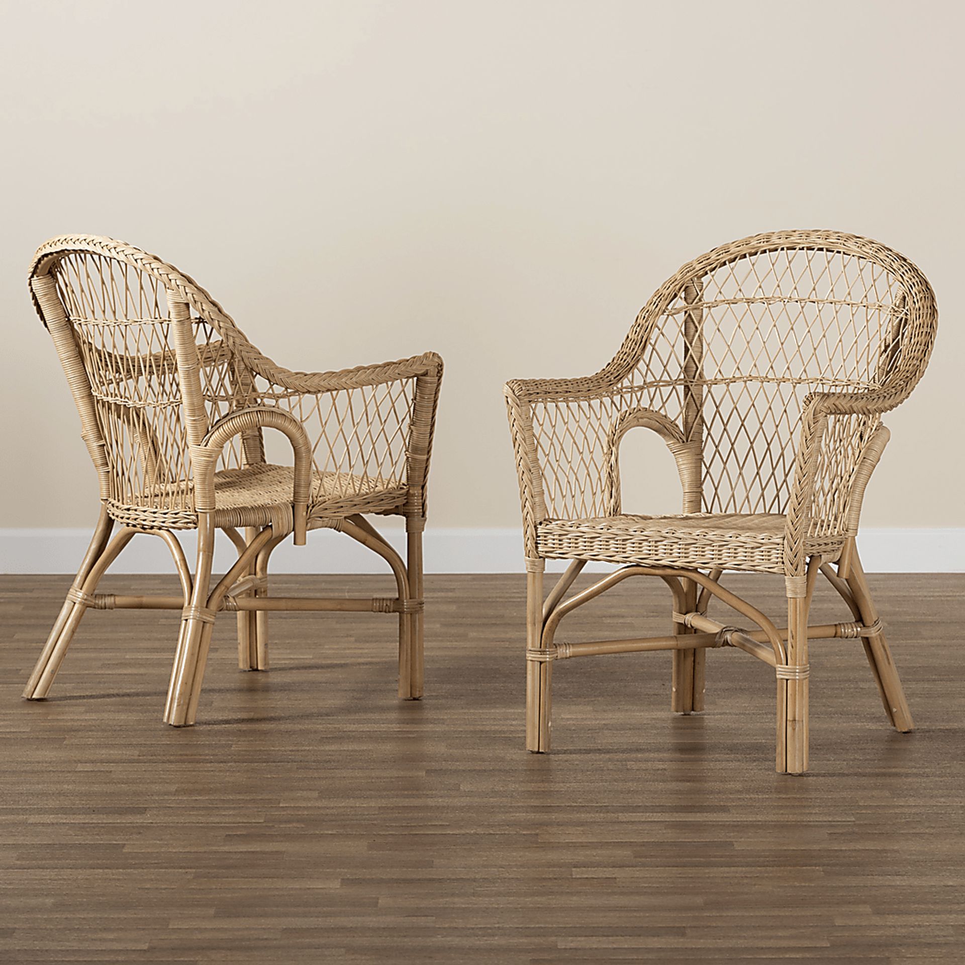 Camarra Natural Accent Chair, Set of 2 - Image 3