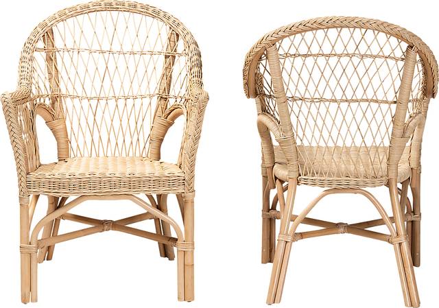 Camarra Natural Accent Chair, Set of 2 - Thumbnail - Image 4
