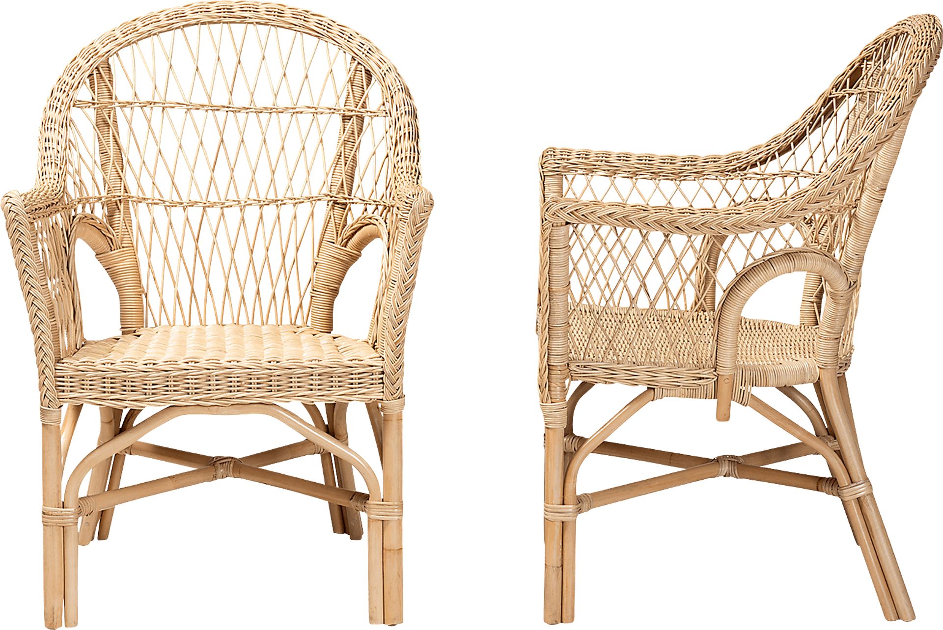 Camarra Natural Accent Chair, Set of 2 - Image 5