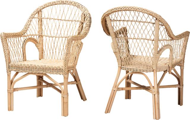 Camarra Natural Accent Chair, Set of 2 - Thumbnail - Image 1