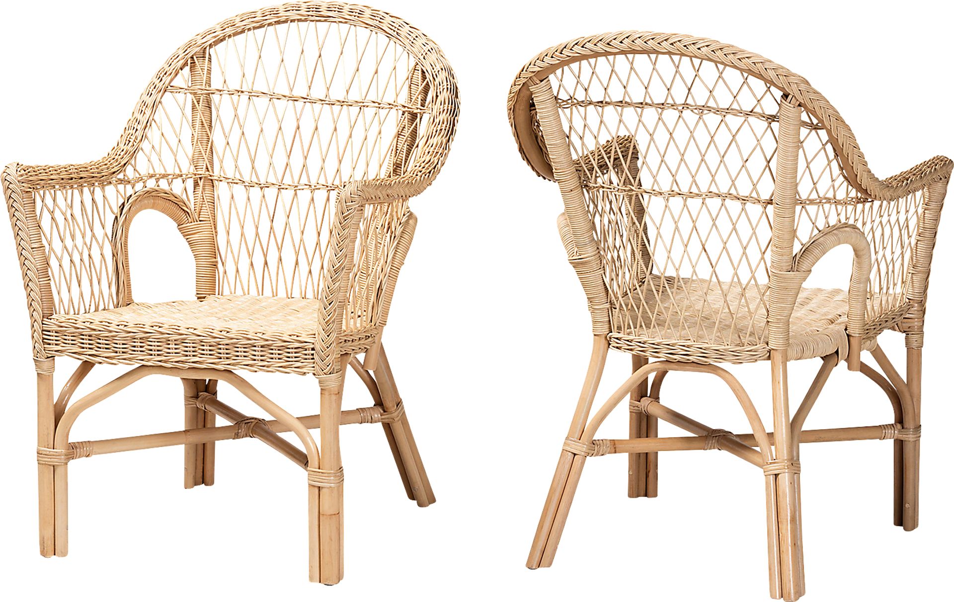 Camarra Natural Accent Chair, Set of 2 - Image 1