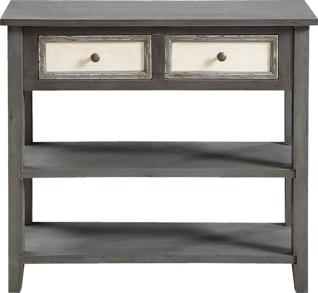 Cambert Gray Two Drawer Console Table - Thumbnail - Image 2