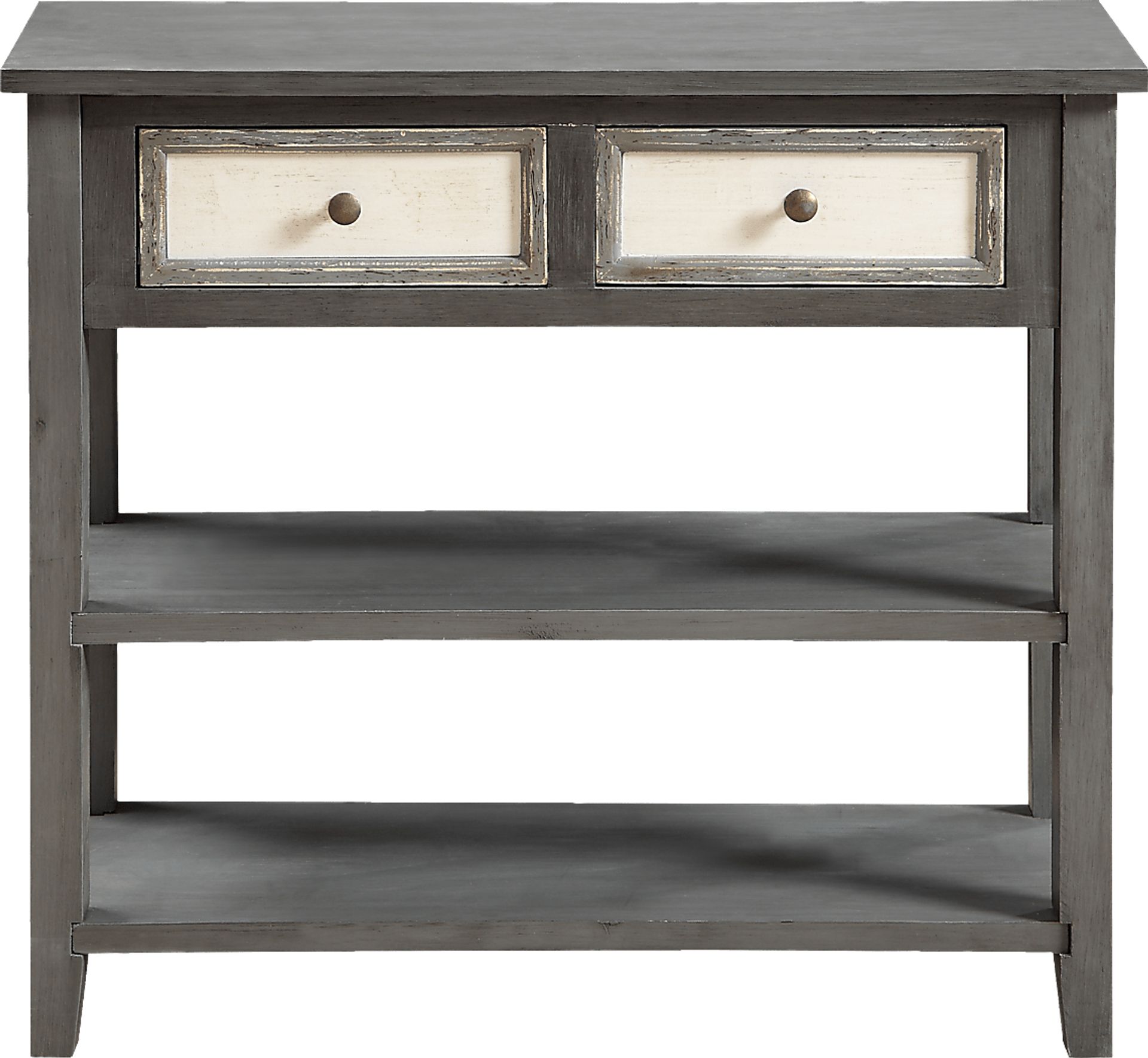 Cambert Gray Two Drawer Console Table - Image 2