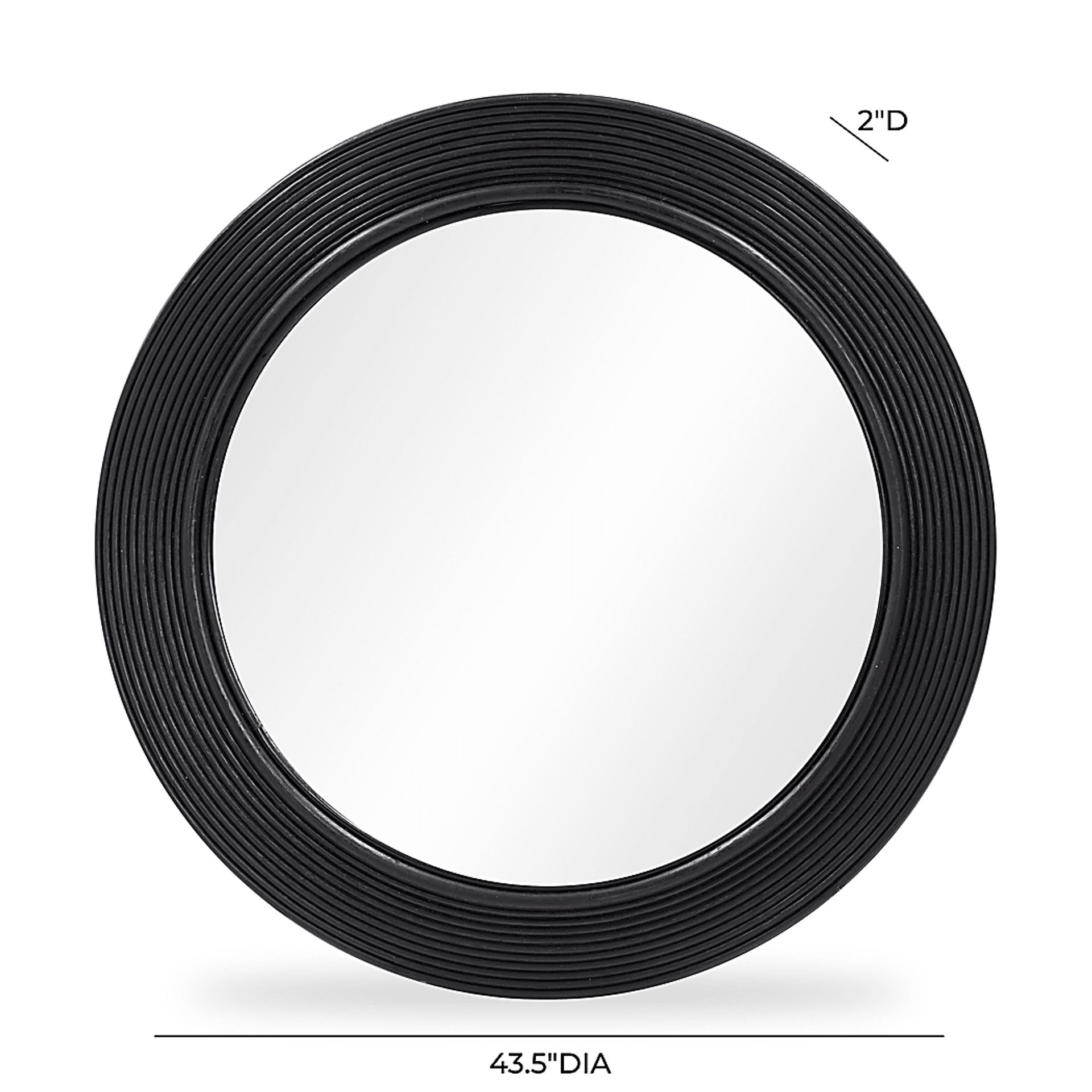 Cambertree Black Round Mirror - Image 3