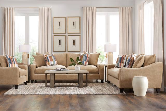 Cambria Gold 5 Pc Living Room - Thumbnail - Image 1