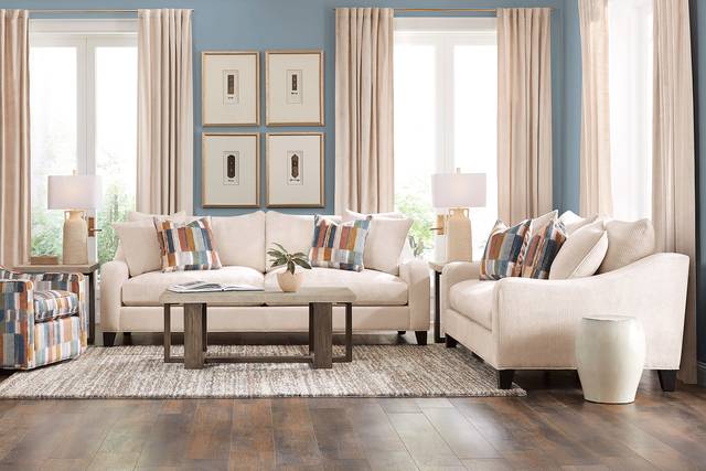 Cambria Ivory 2 Pc Living Room - Thumbnail - Image 1