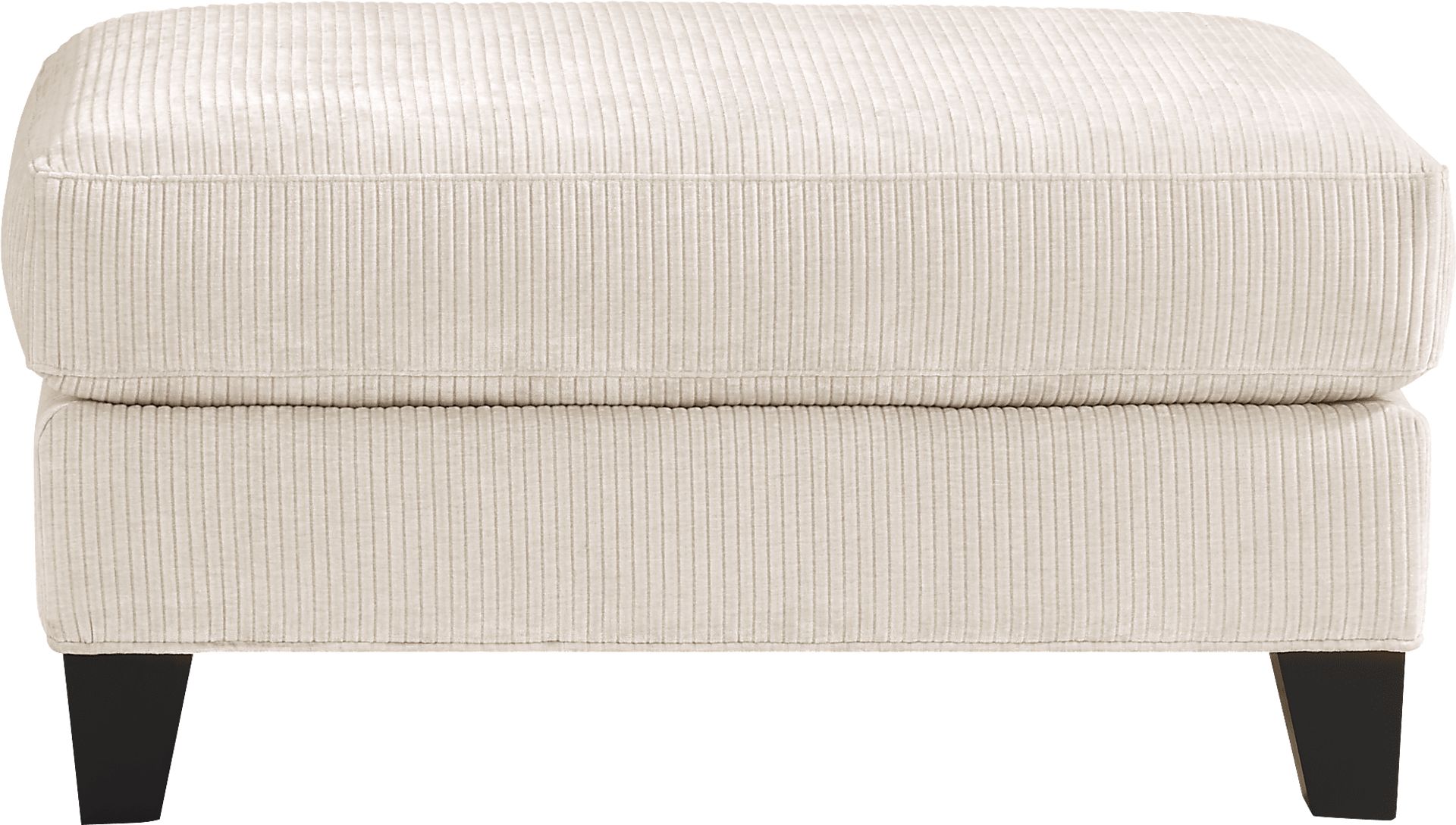 Cambria Ivory Ottoman - Image 2
