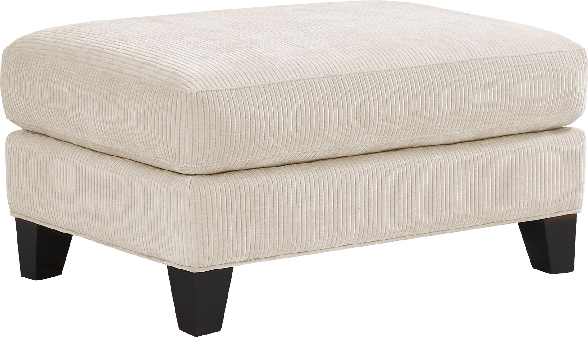 Cambria Ivory Ottoman - Image 1