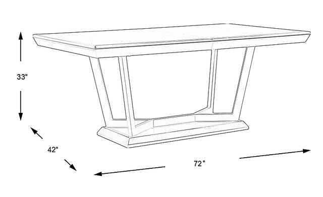 Dimension Image. Please refer to the Dimension Tab on this page for dimension details.