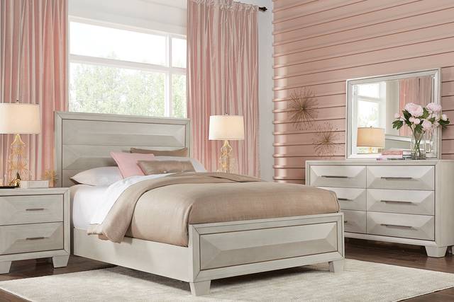 Cambrian Court White 5 Pc Queen Panel Bedroom - Thumbnail - Image 1