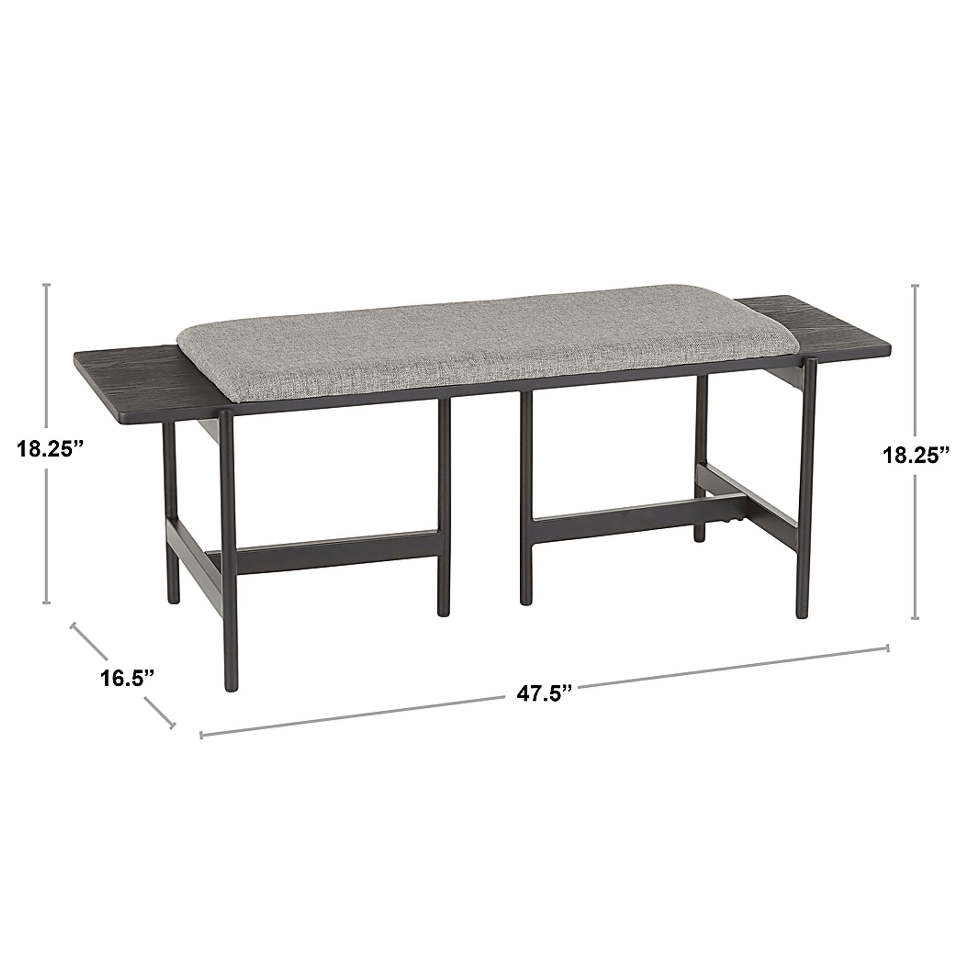 Cambronne Camel Accent Bench - Image 10