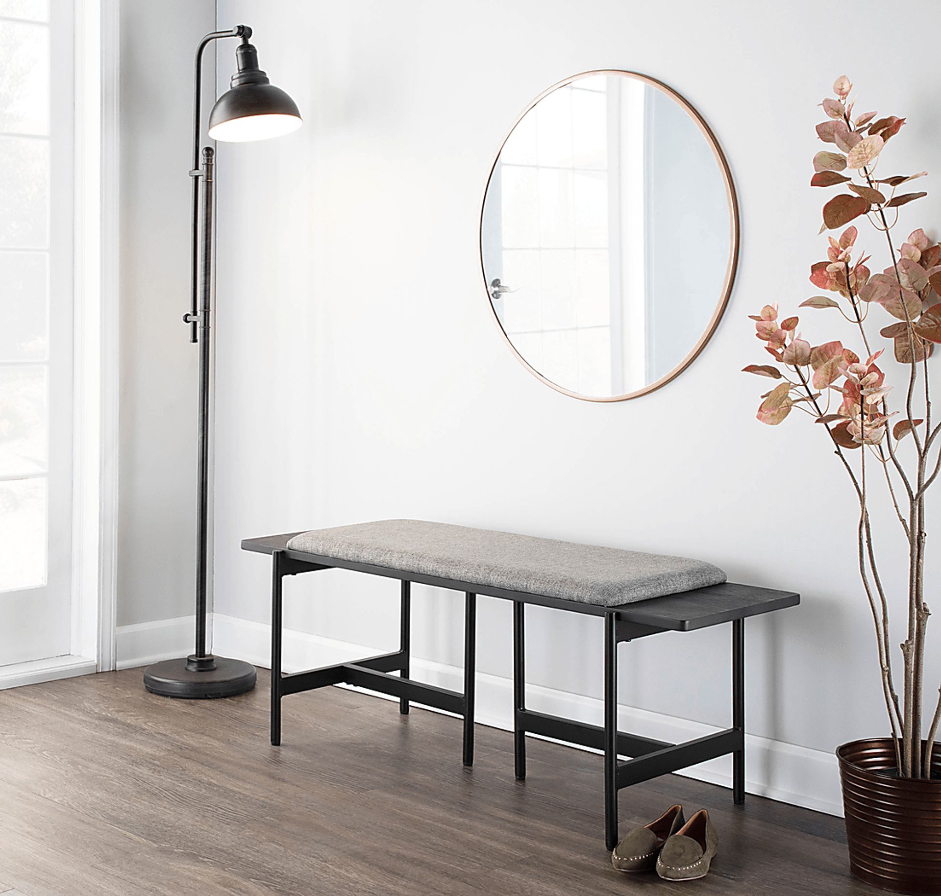 Cambronne Gray Accent Bench - Image 8