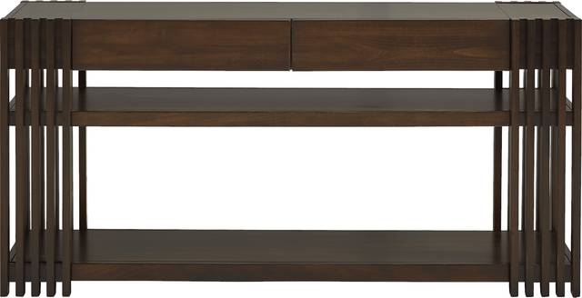 Camellia Brown Cherry Console Table - Thumbnail - Image 2