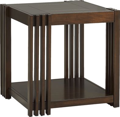Camellia Brown Cherry End Table