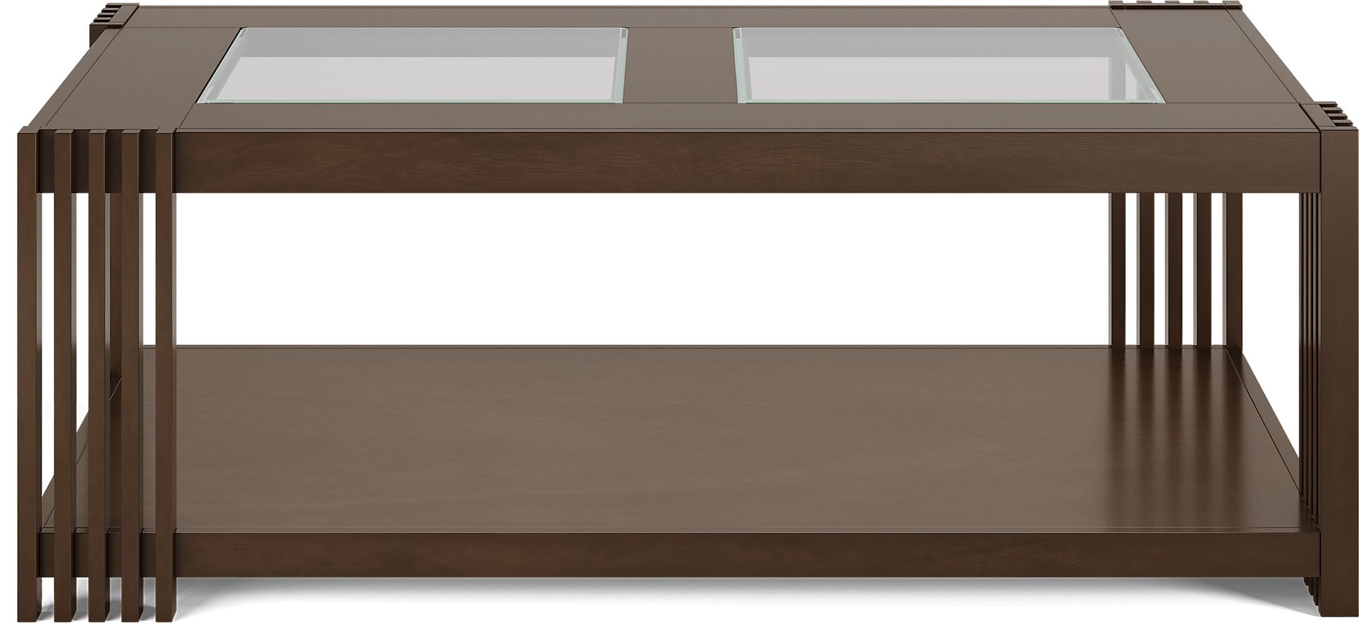 Camellia Brown Cherry Rectangle Cocktail Table - Image 2