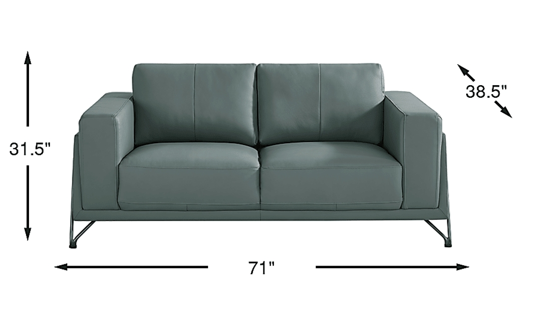 Camelot Leather Loveseat
