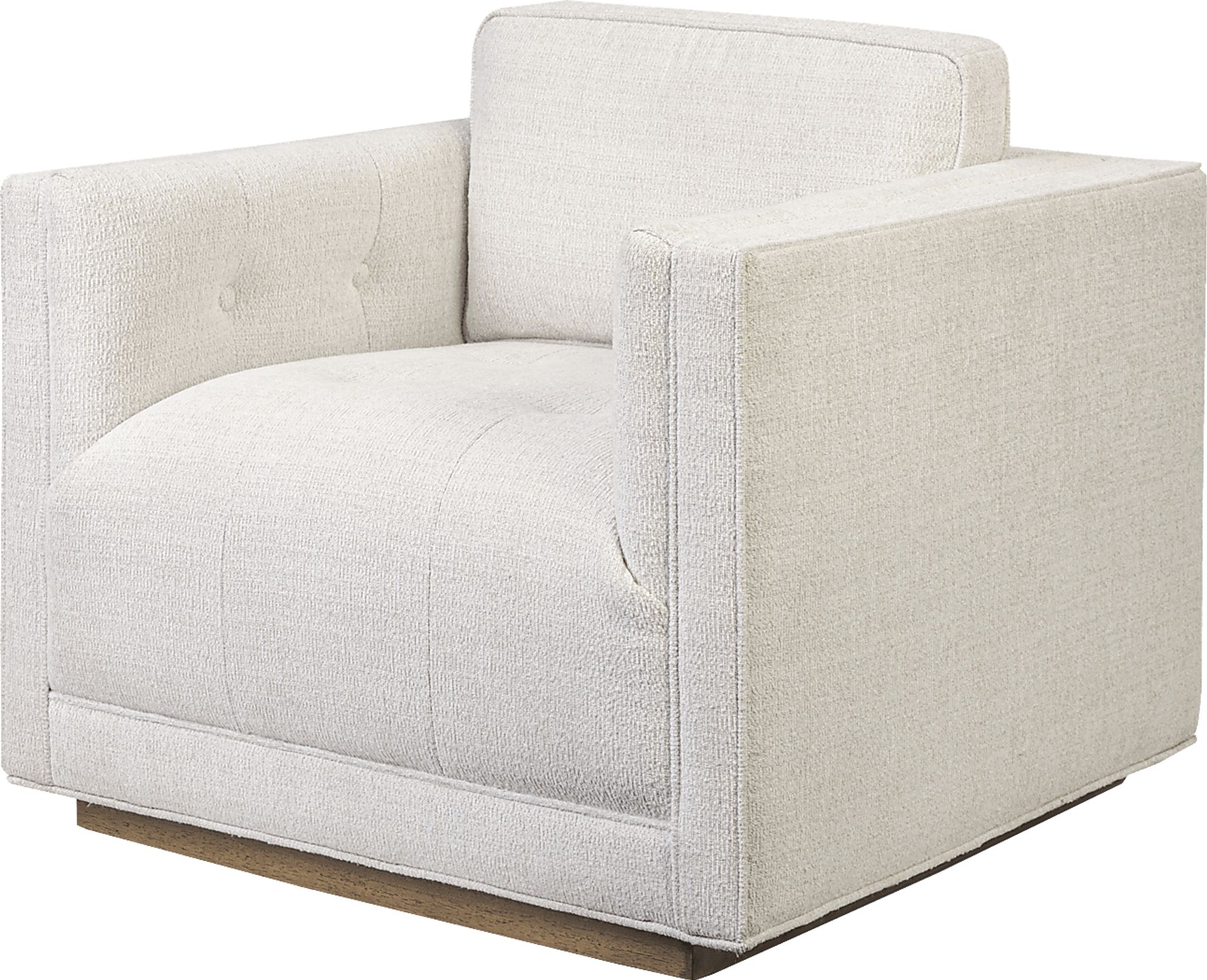 Camelot White Swivel Chair - Image 1