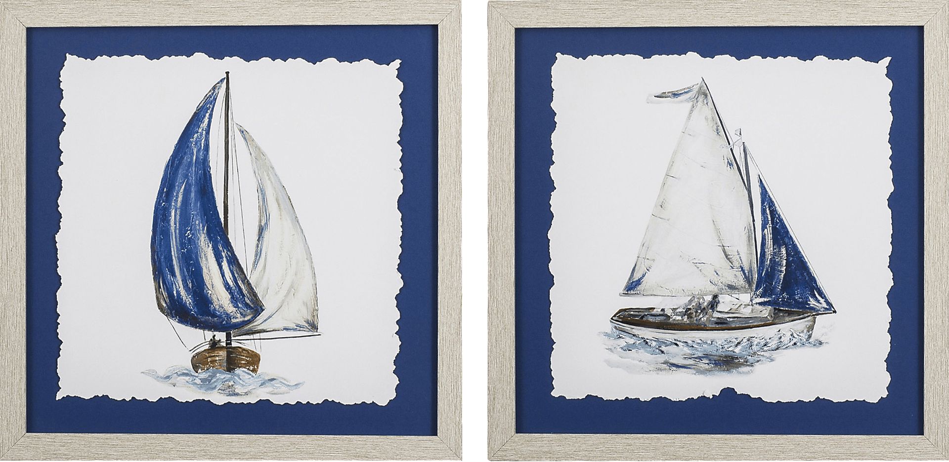 Camelthorn Blue Wall Art Set of 2 - Image 1