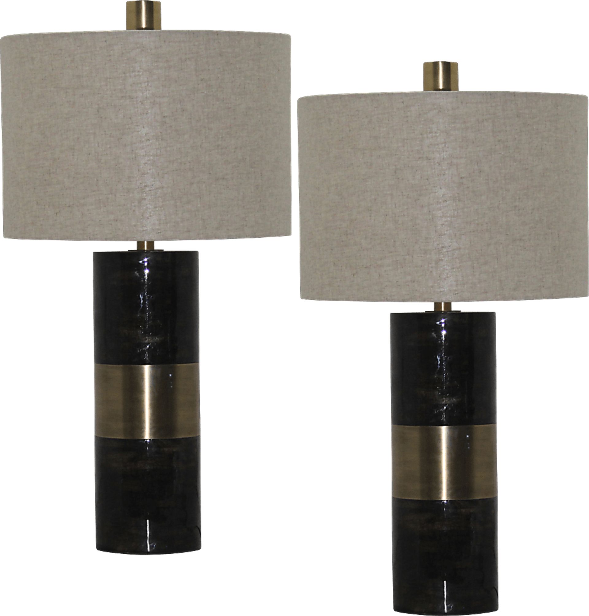Cameron Terrace Brass Lamp, Set of 2 - Image 1