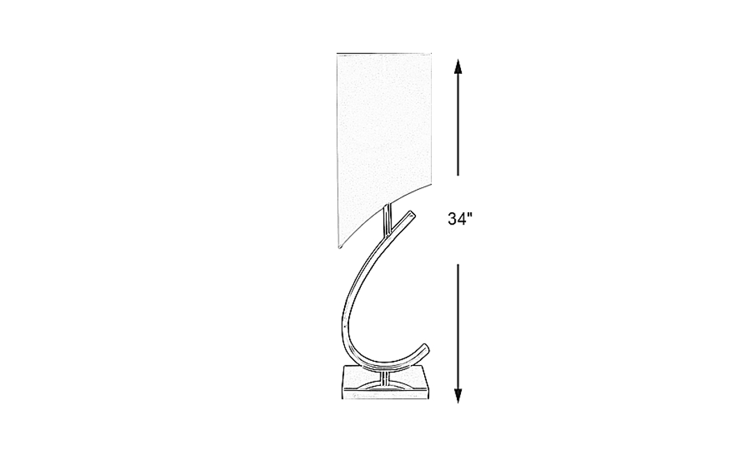 Camia Silver Lamp
