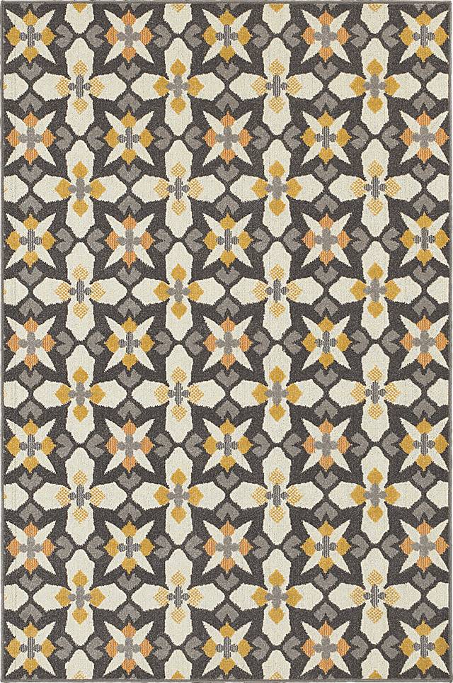 Camil Gray 7'10 x 10'10 Indoor/Outdoor Rug - Thumbnail - Image 1