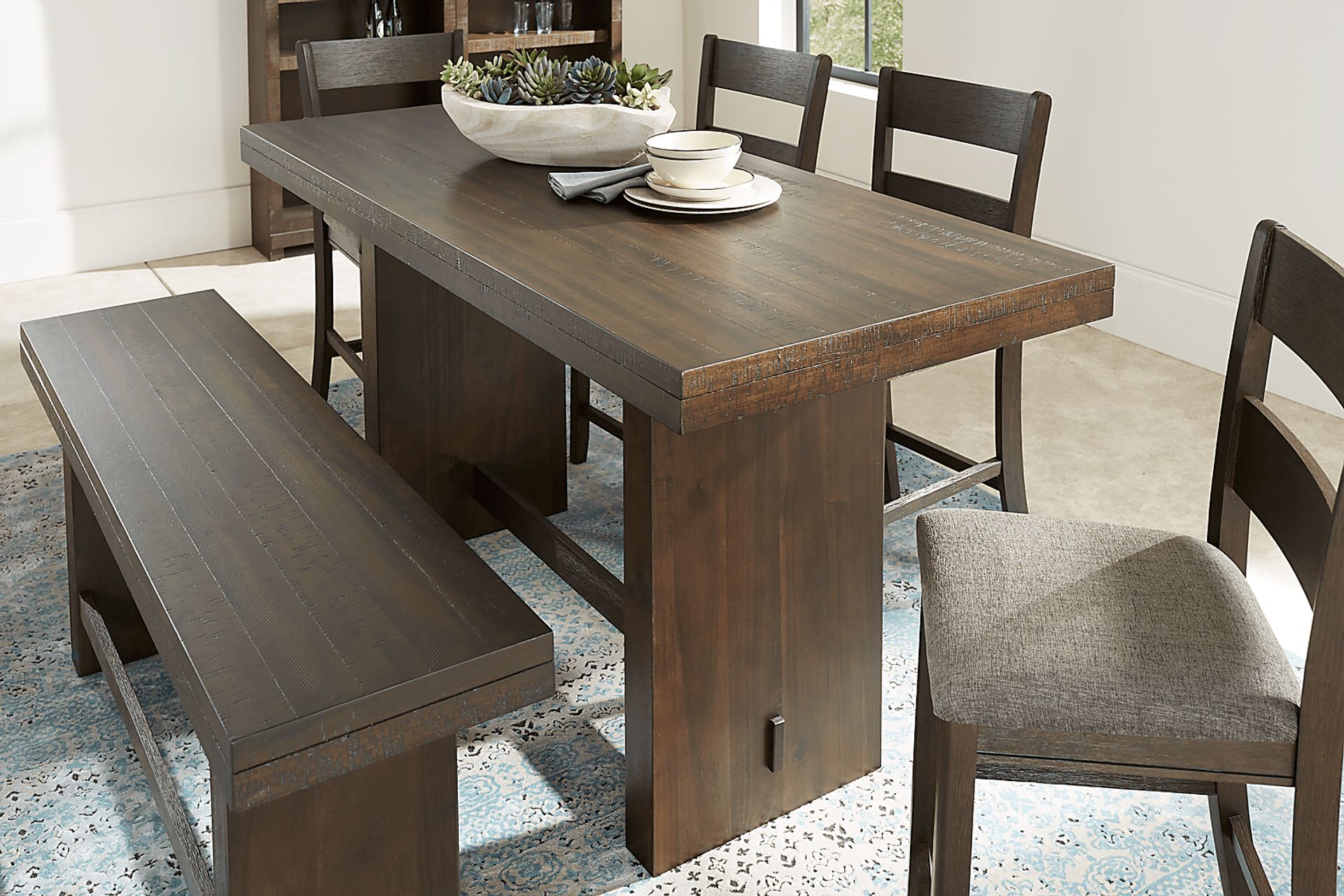 Camille Chestnut Counter Height Dining Table - Image 3