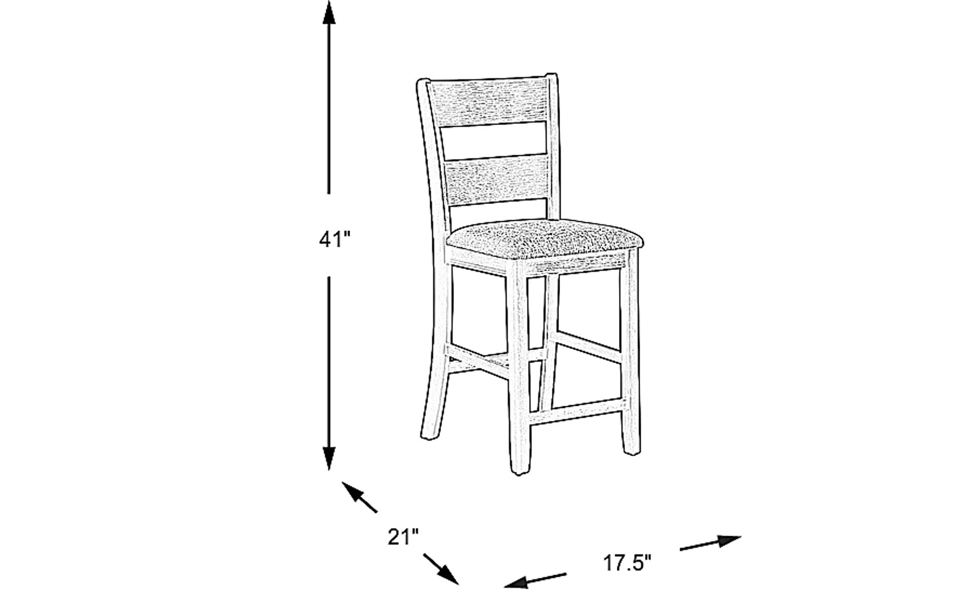 Dimension Image. Please refer to the Dimension Tab on this page for dimension details.