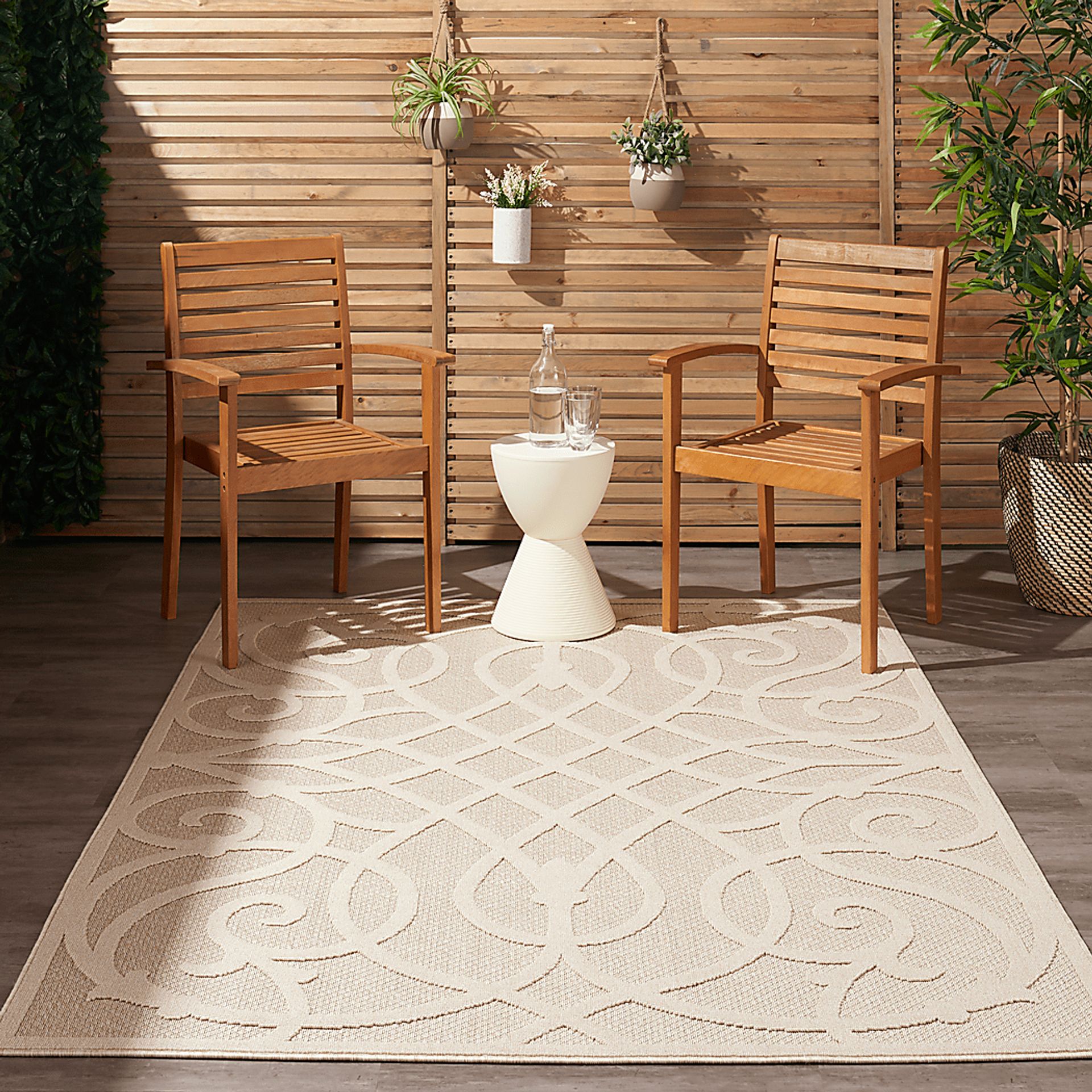 Cammie Cream 8' x 10' Indoor/Outdoor Rug - Image 7