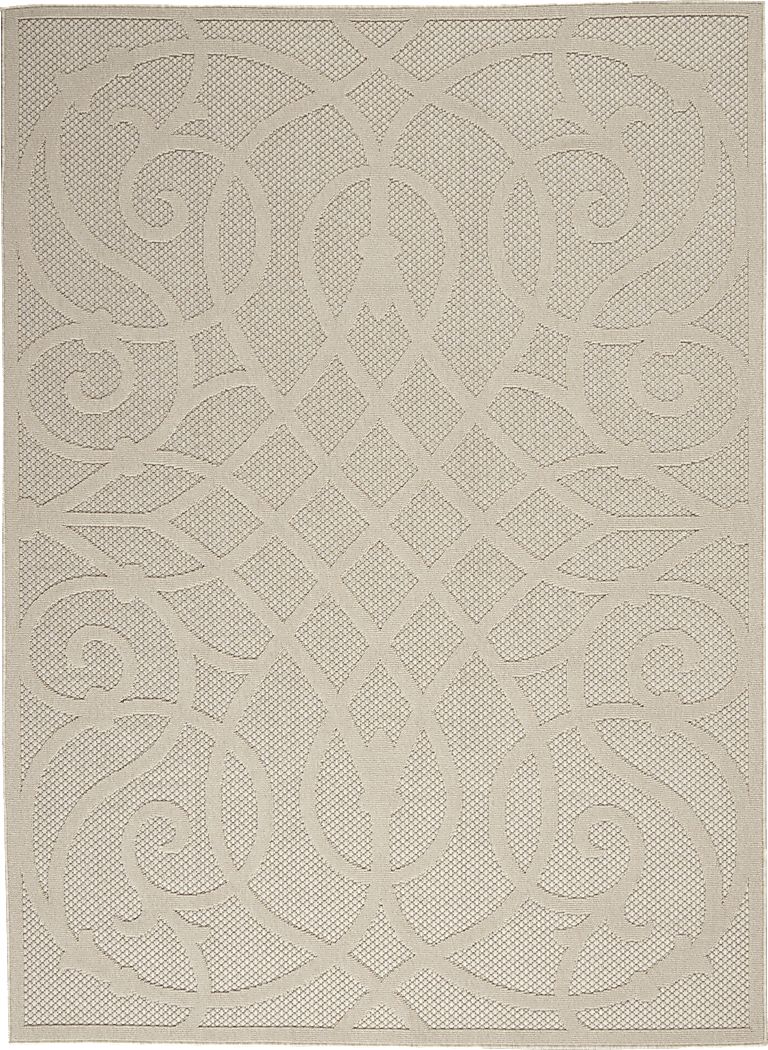 Cammie Cream 8' x 10' Indoor/Outdoor Rug Rooms To Go