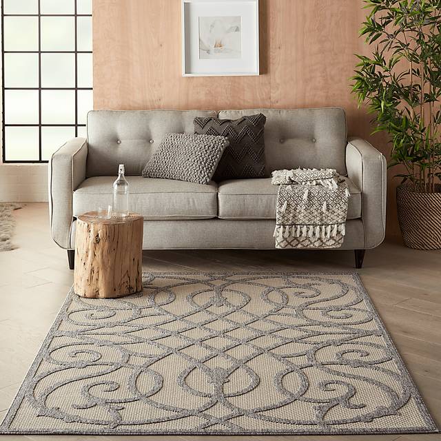 Cammie Gray 8' x 10' Indoor/Outdoor Rug - Thumbnail - Image 7