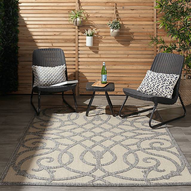 Cammie Gray 8' x 10' Indoor/Outdoor Rug - Thumbnail - Image 8