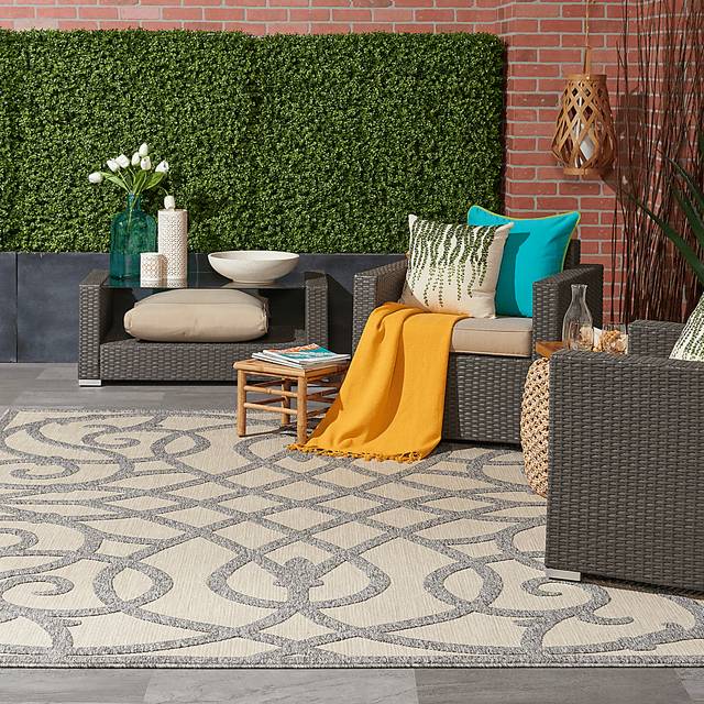 Cammie Gray 8' x 10' Indoor/Outdoor Rug - Thumbnail - Image 9