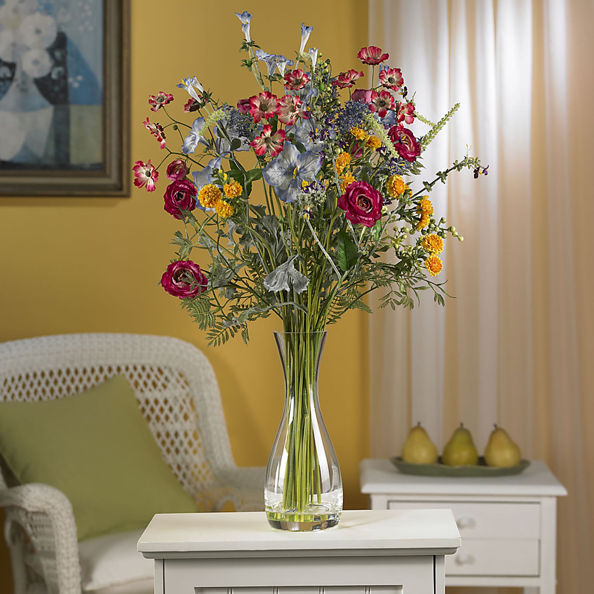 Cammy Green Mixed Silk Floral - Image 2