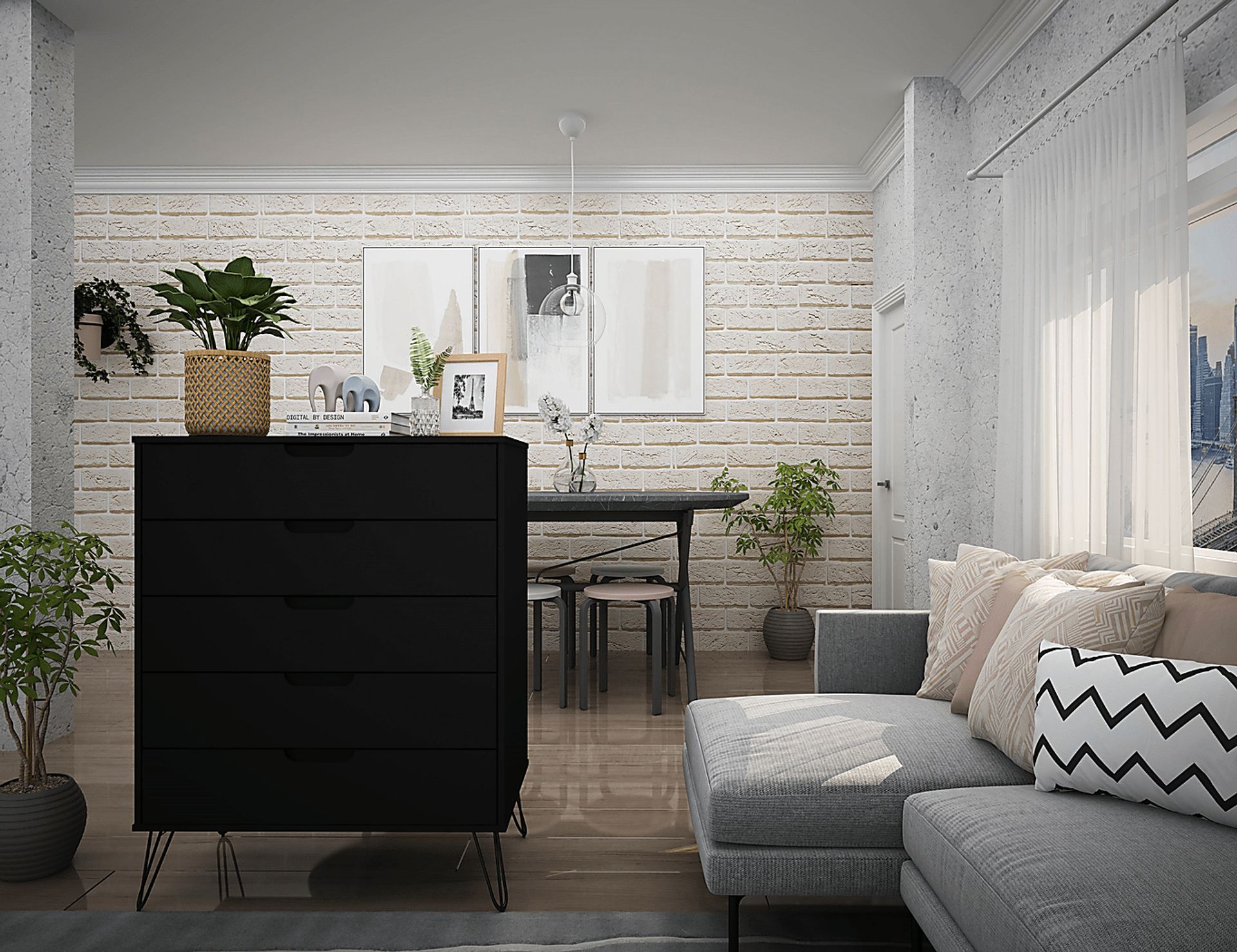 Camomile I Black Dresser - Image 3