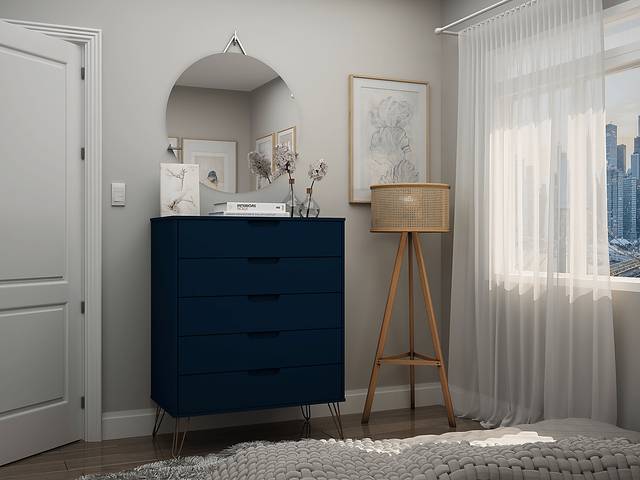 Camomile I Midnight Blue Dresser - Thumbnail - Image 2