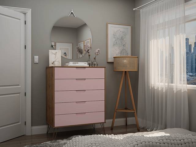 Camomile I Pink Dresser - Thumbnail - Image 2