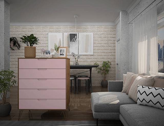 Camomile I Pink Dresser - Thumbnail - Image 3