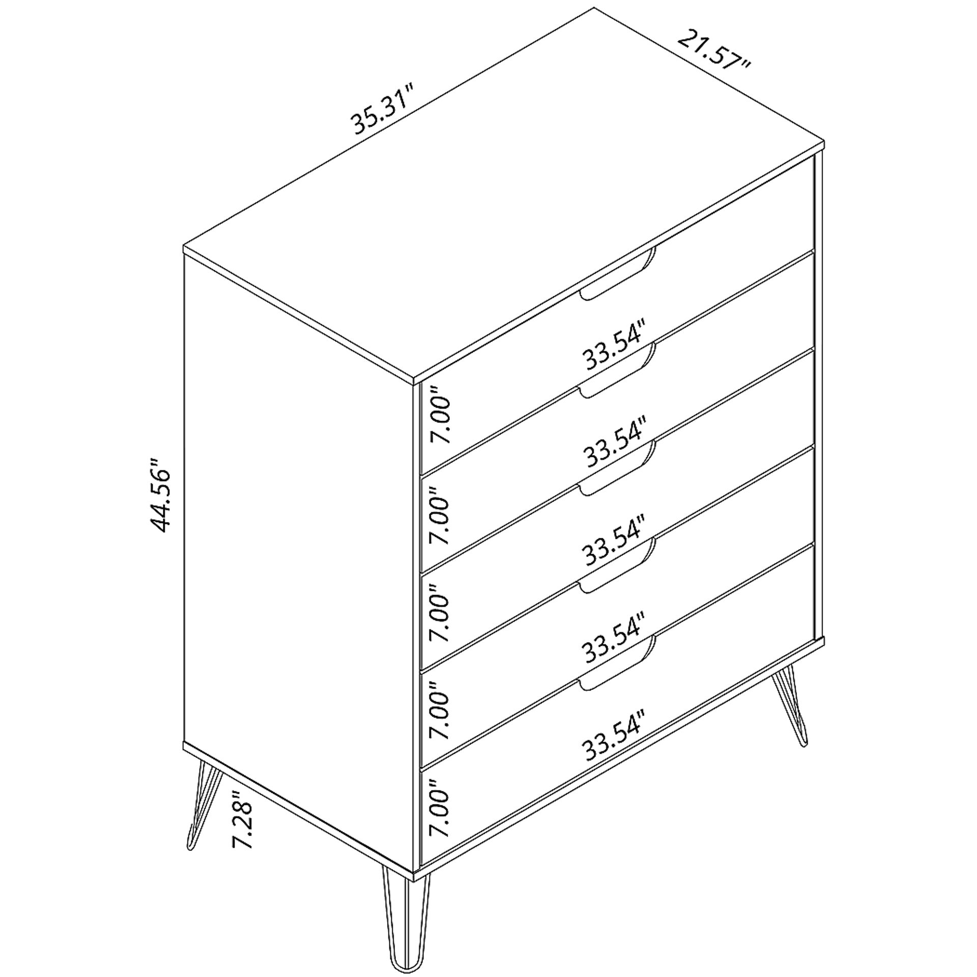 Camomile I White Dresser - Image 8