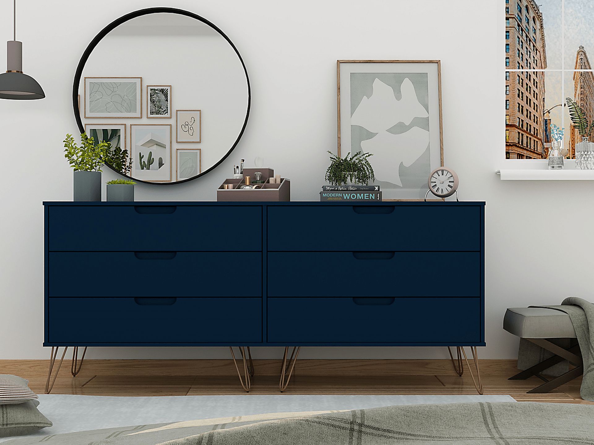 Camomile II Midnight Blue Dresser - Image 2