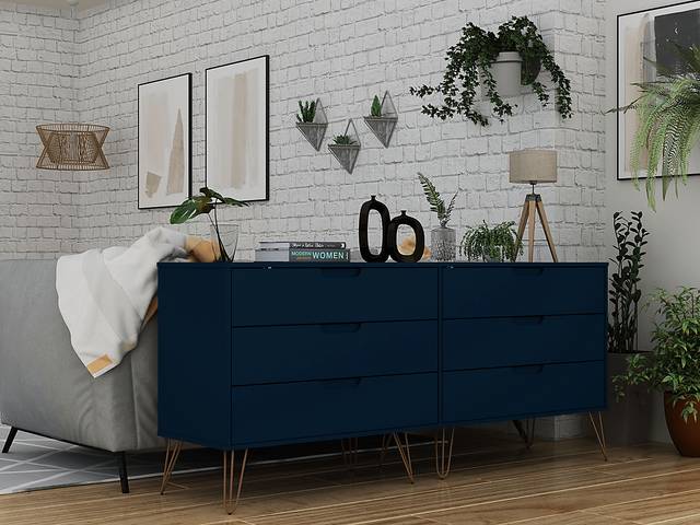 Camomile II Midnight Blue Dresser - Thumbnail - Image 3