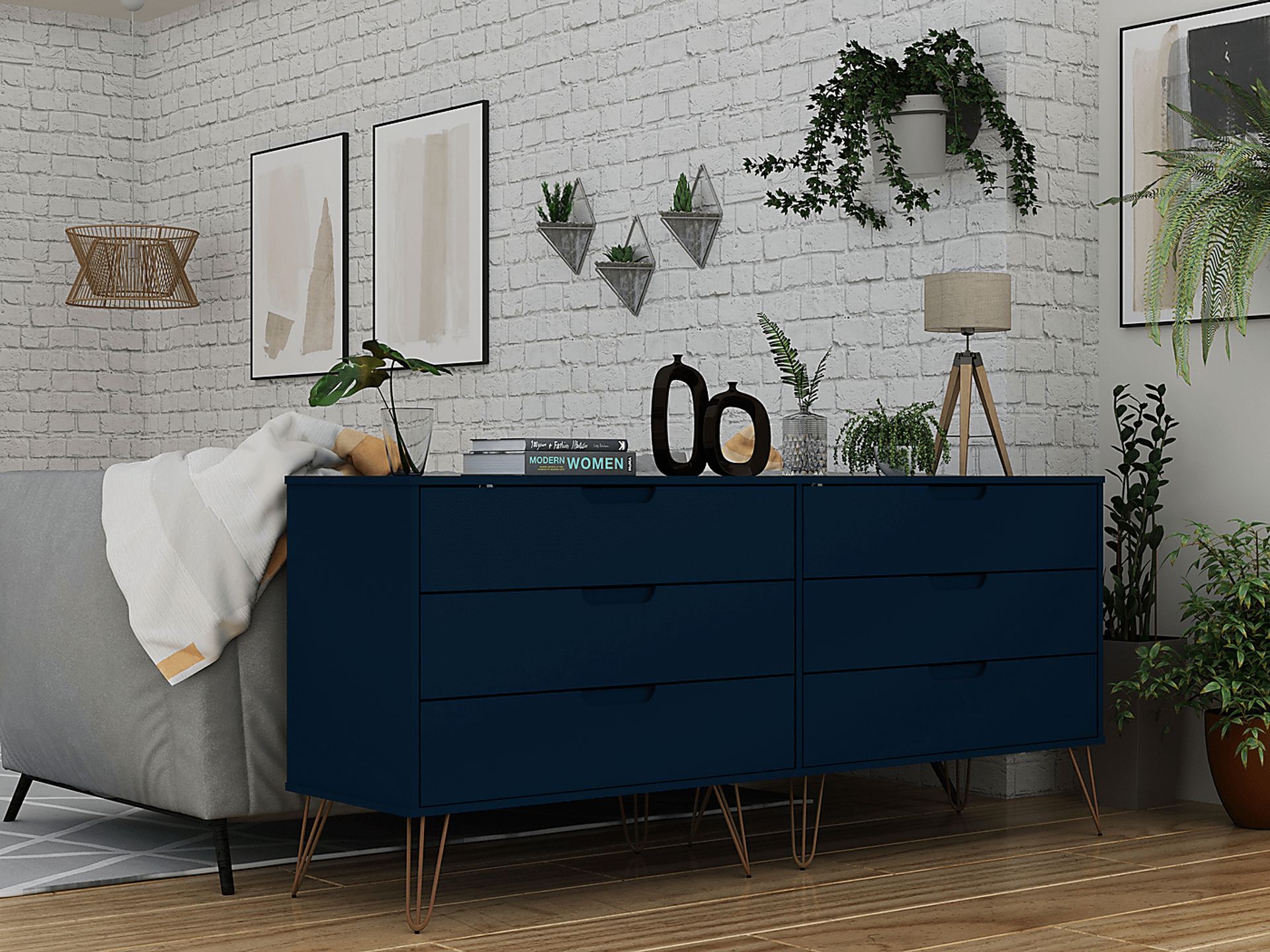 Camomile II Midnight Blue Dresser - Image 3
