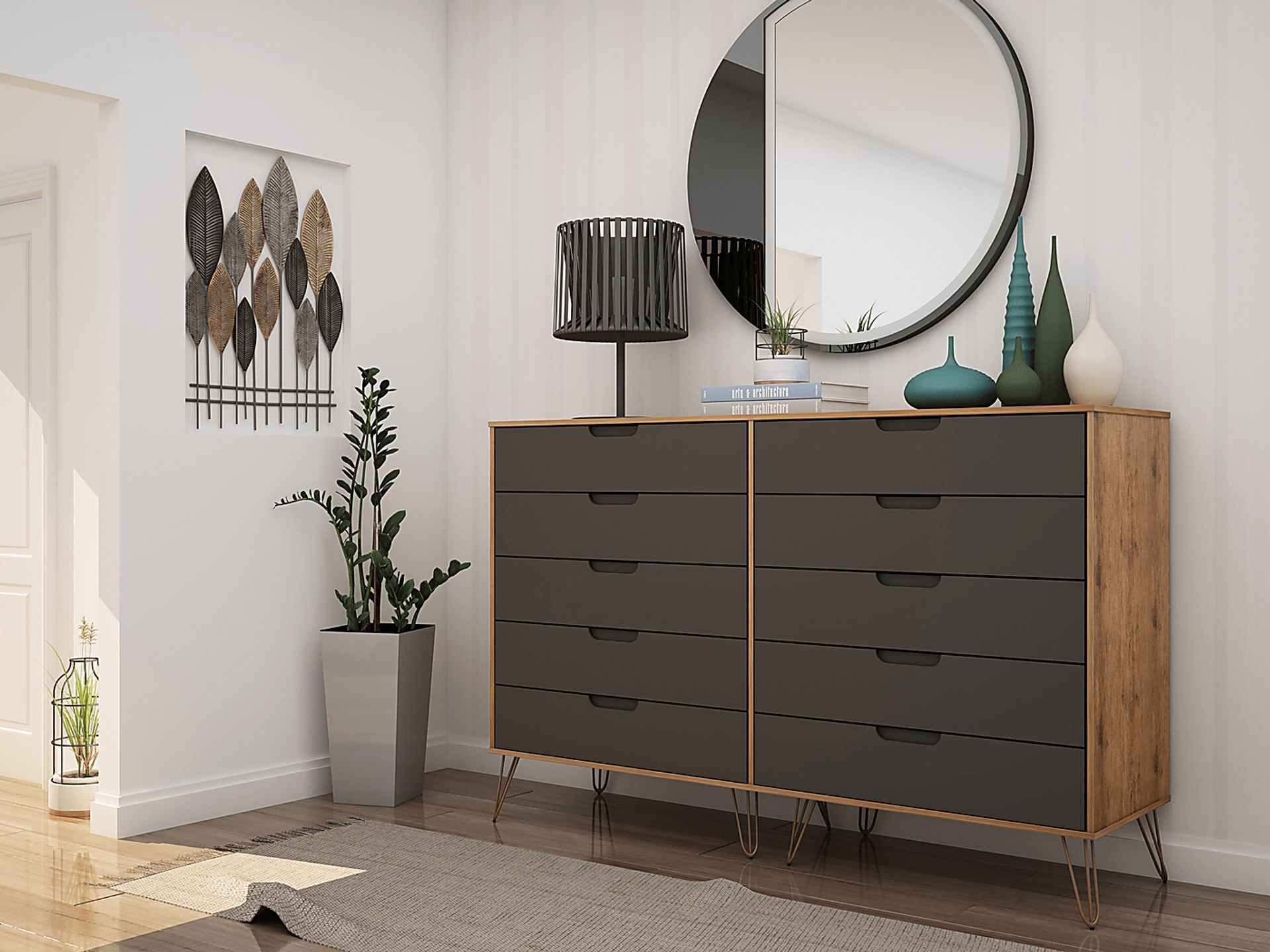 Camomile III Gray Dresser - Image 2