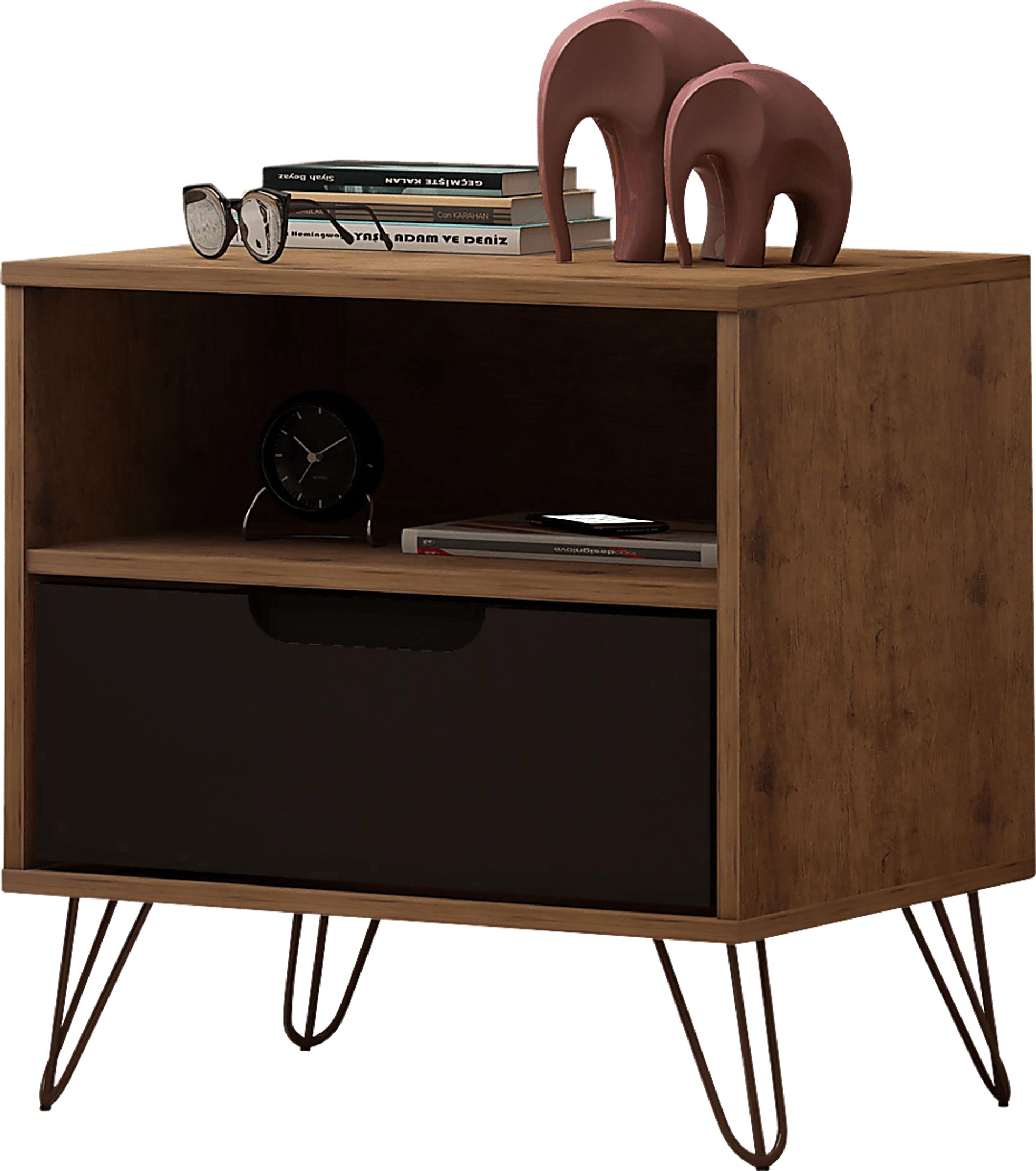 Camomile IV Gray Nightstand - Image 11