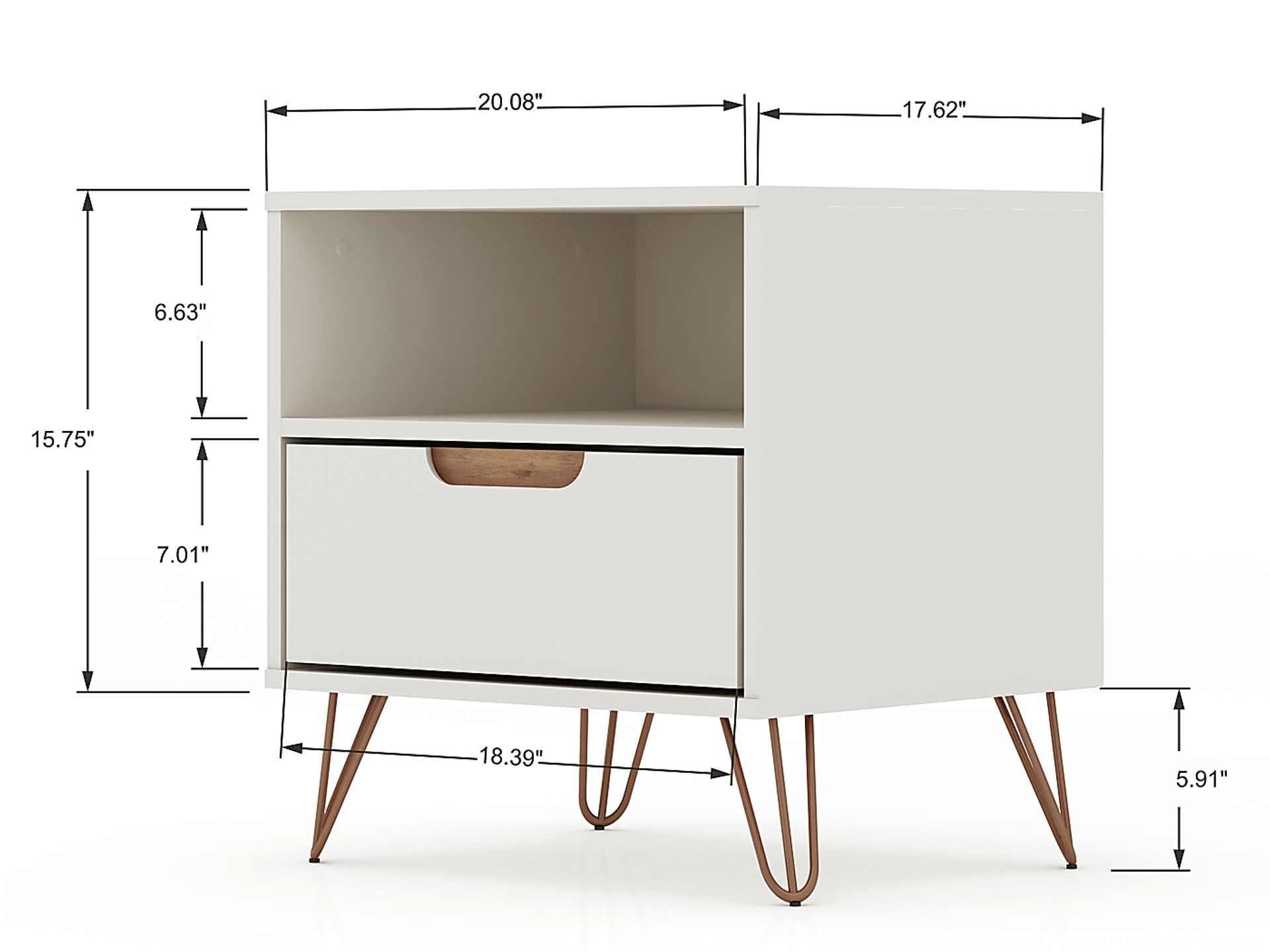 Camomile IV Off-White Nightstand - Image 3