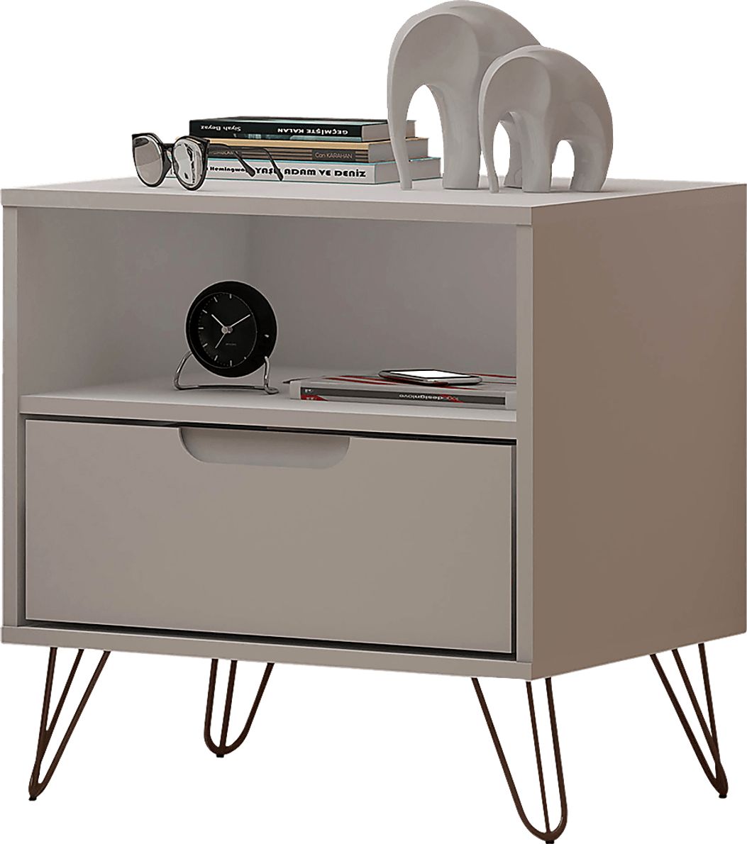 Camomile IV White Nightstand