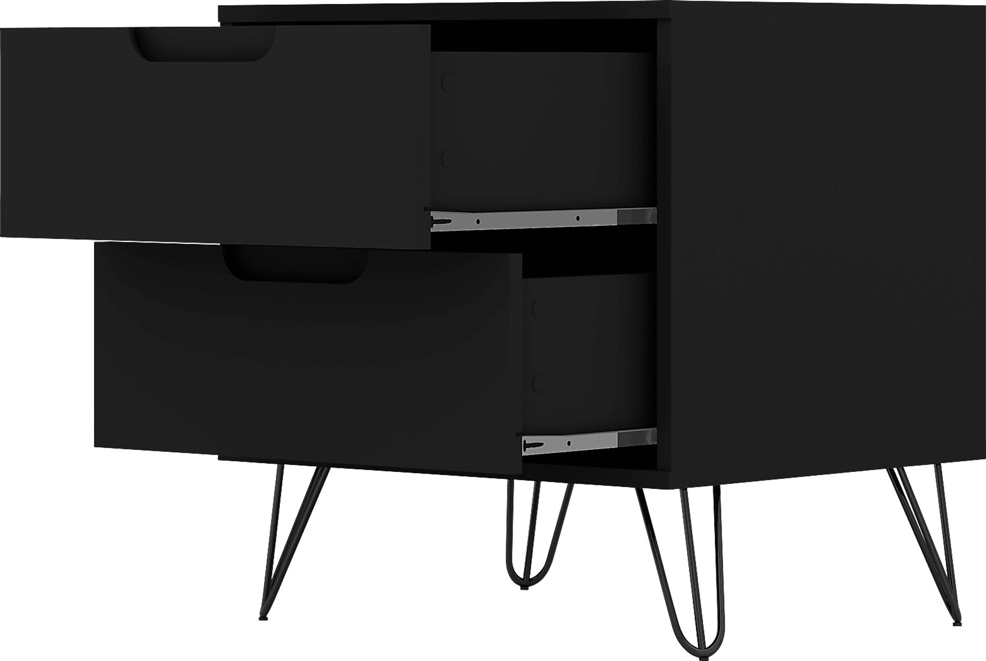 Camomile V Black Nightstand - Image 4
