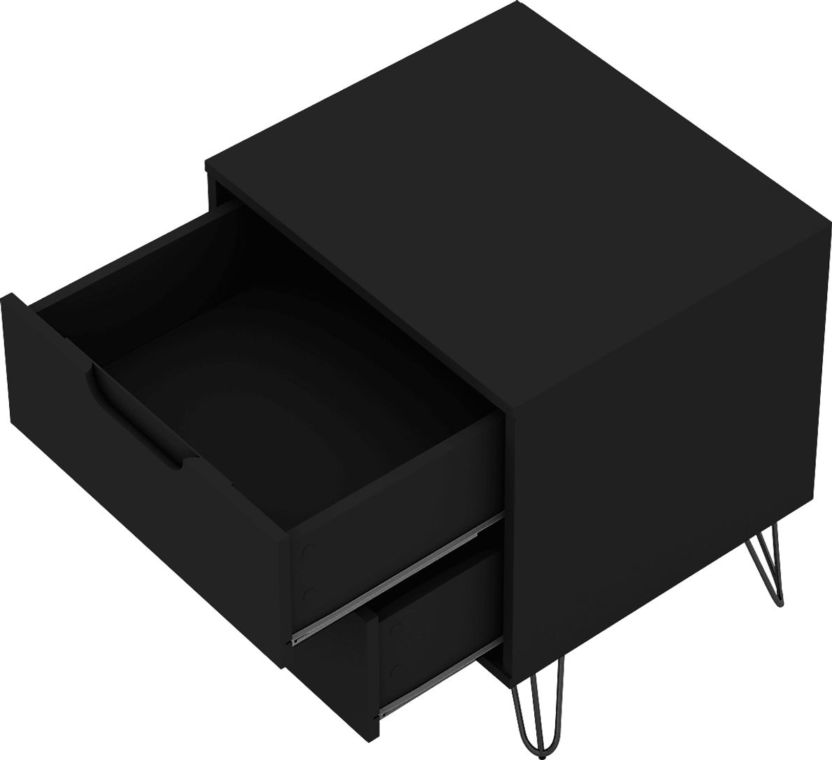 Camomile V Black Nightstand