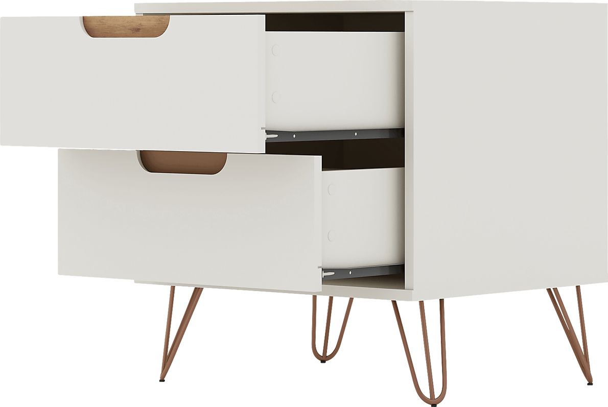 Camomile V Off-White Nightstand