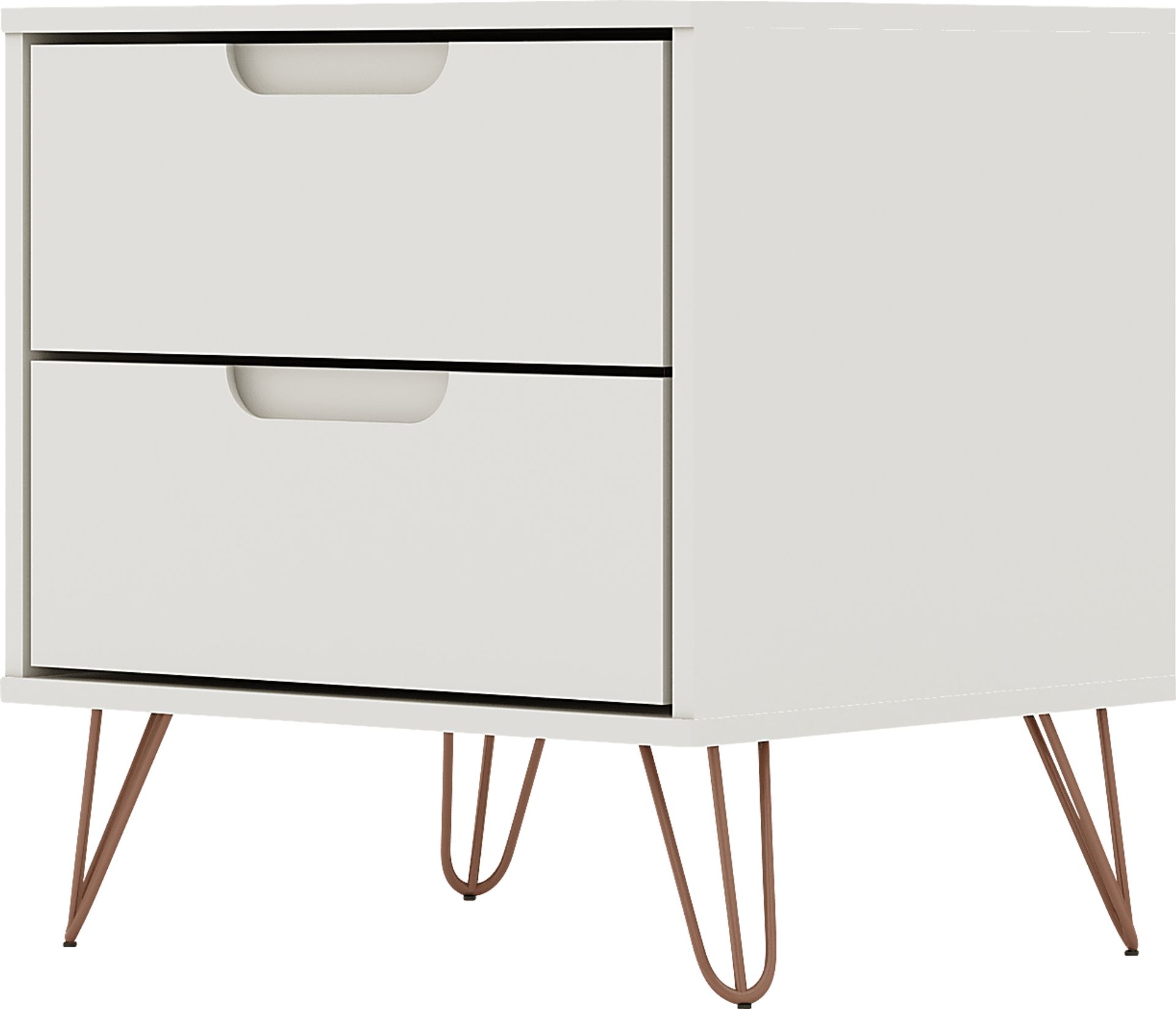 Camomile V Off-White Nightstand - Image 8