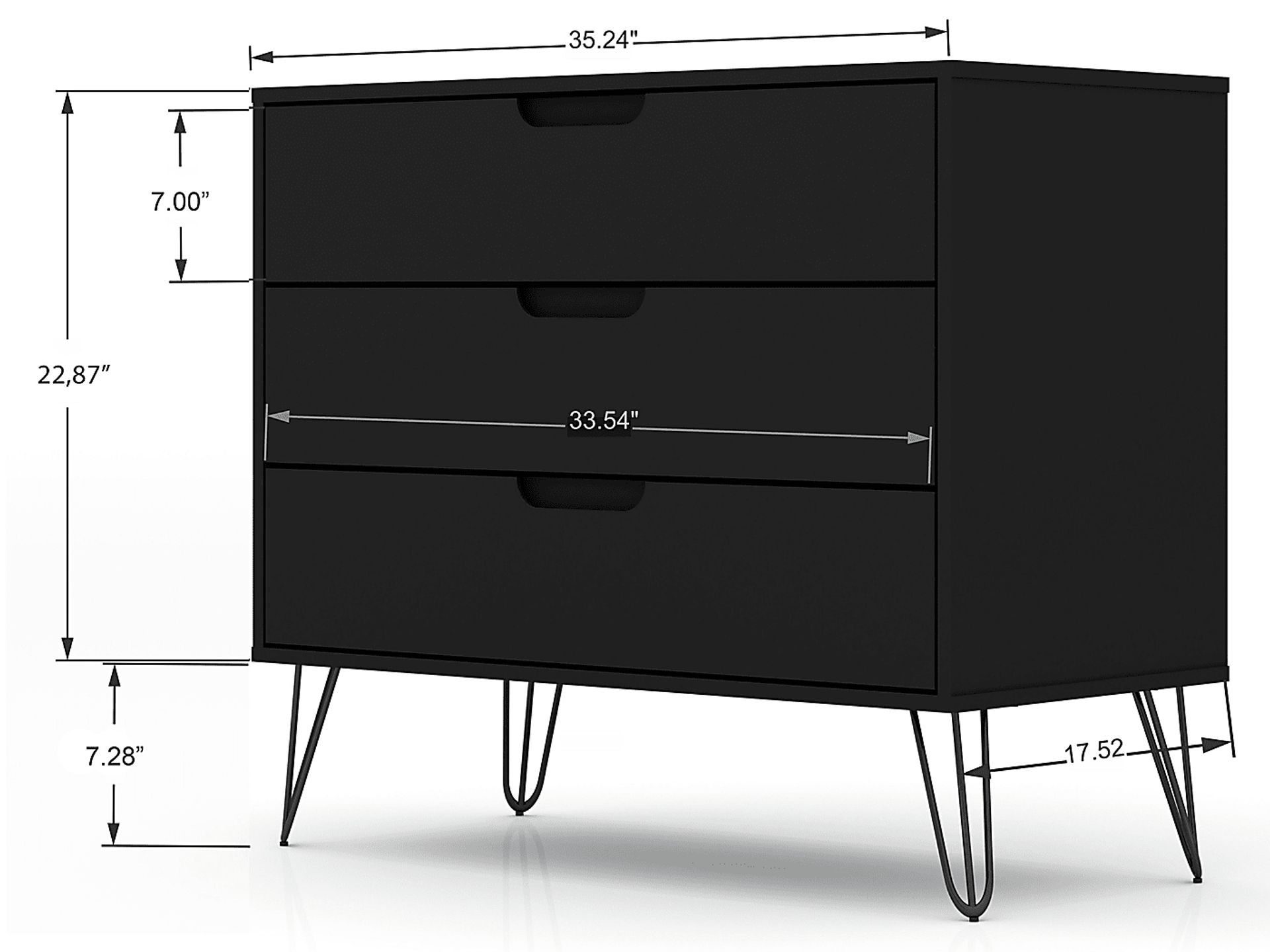 Camomile VI Black Dresser - Image 3